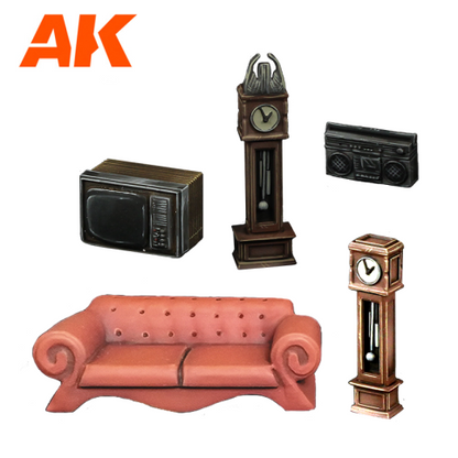 AK Interactive Living Room Wargame Set (Resin 30-35mm) AK1358