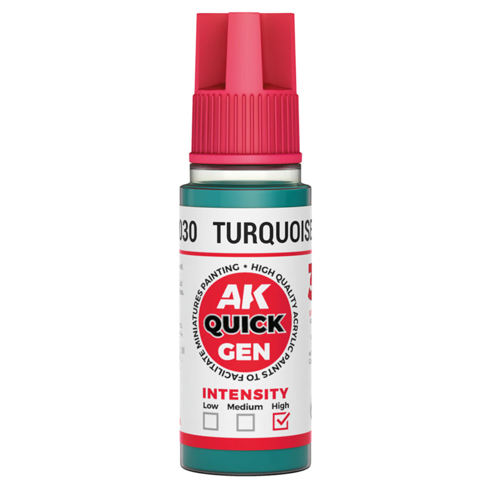 AK Interactive Quick Gen - Turquoise Green 18ml AK17030