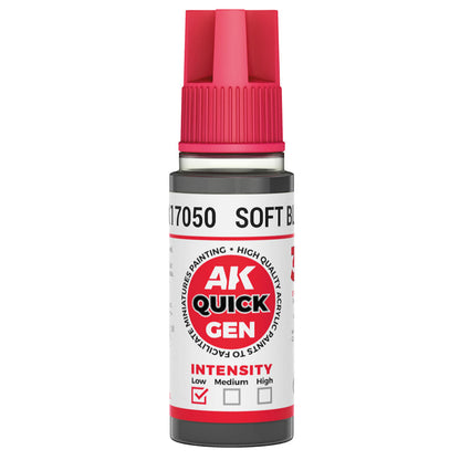 AK Interactive Quick Gen - Soft Black 18ml AK17050