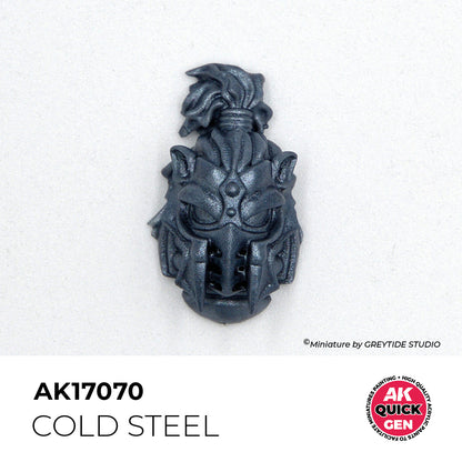 AK Interactive Quick Gen - Cold Steel 18ml AK17070