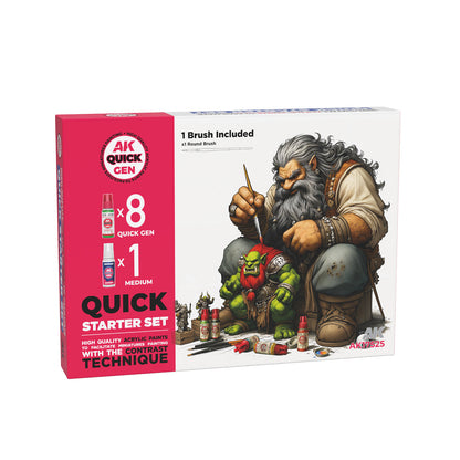 AK Interactive Quick Gen - Quick Starter Set & Brush AK17525