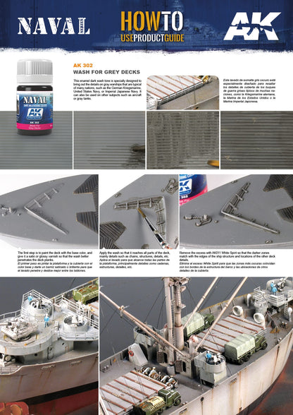 AK Interactive - Wash For Grey Decks