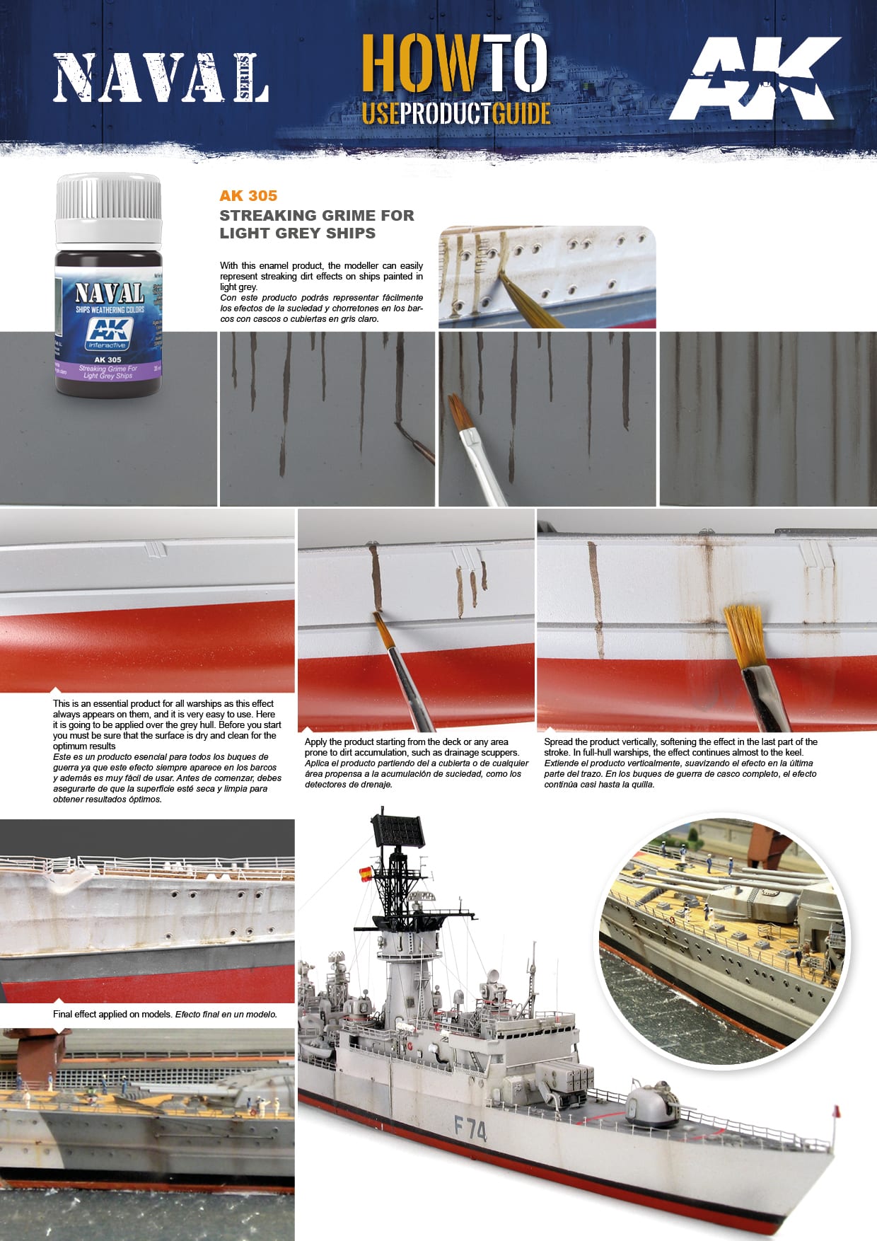 AK Interactive - StreAKing Grime For Light Grey Ships