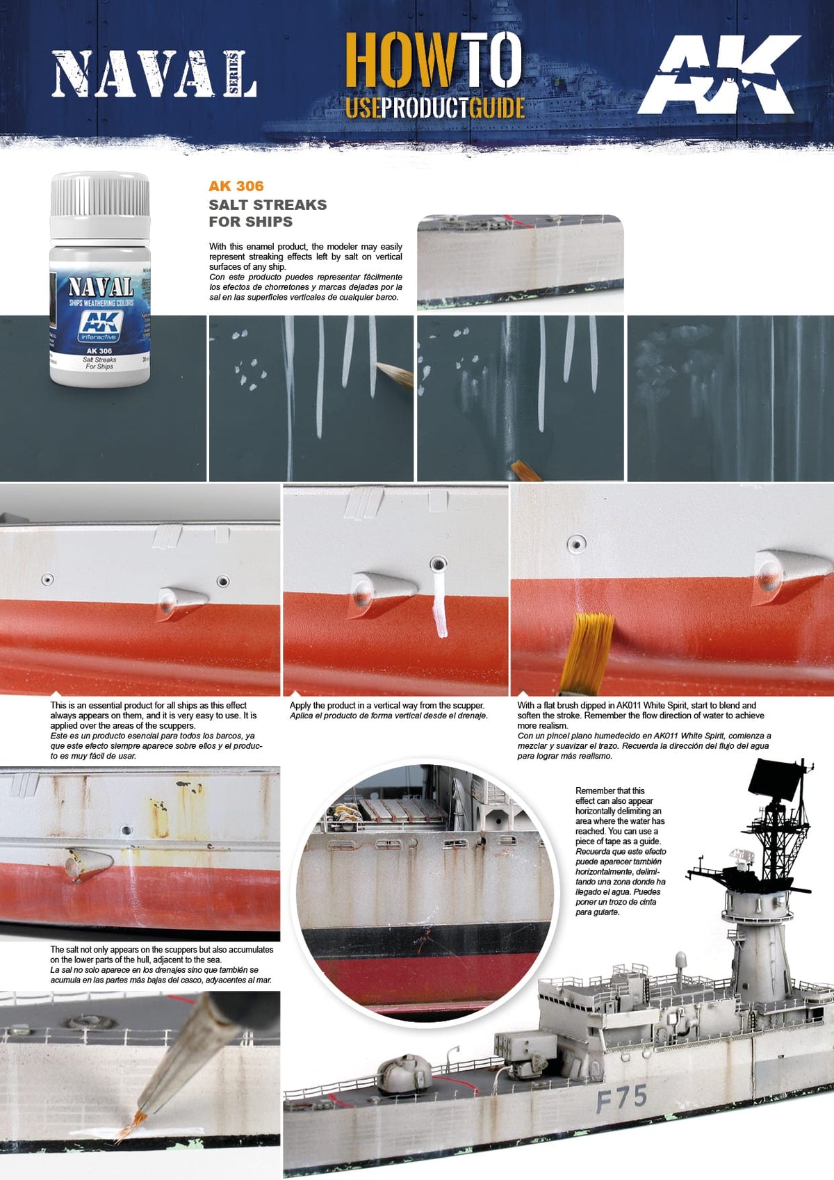AK Interactive - Salt Streaks for Ships