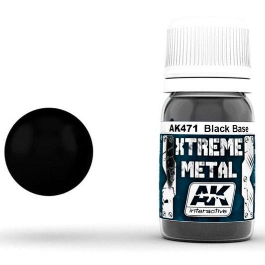 AK Interactive XTREME METAL Black Base AK471