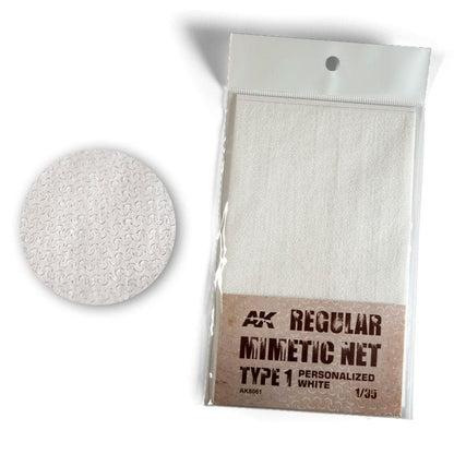 AK Interactive Regular Mimetic Net Type 1 Personalised White AK8061