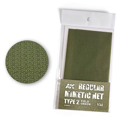 AK Interactive Regular Mimetic Net Type 2 (Field Green) AK8067