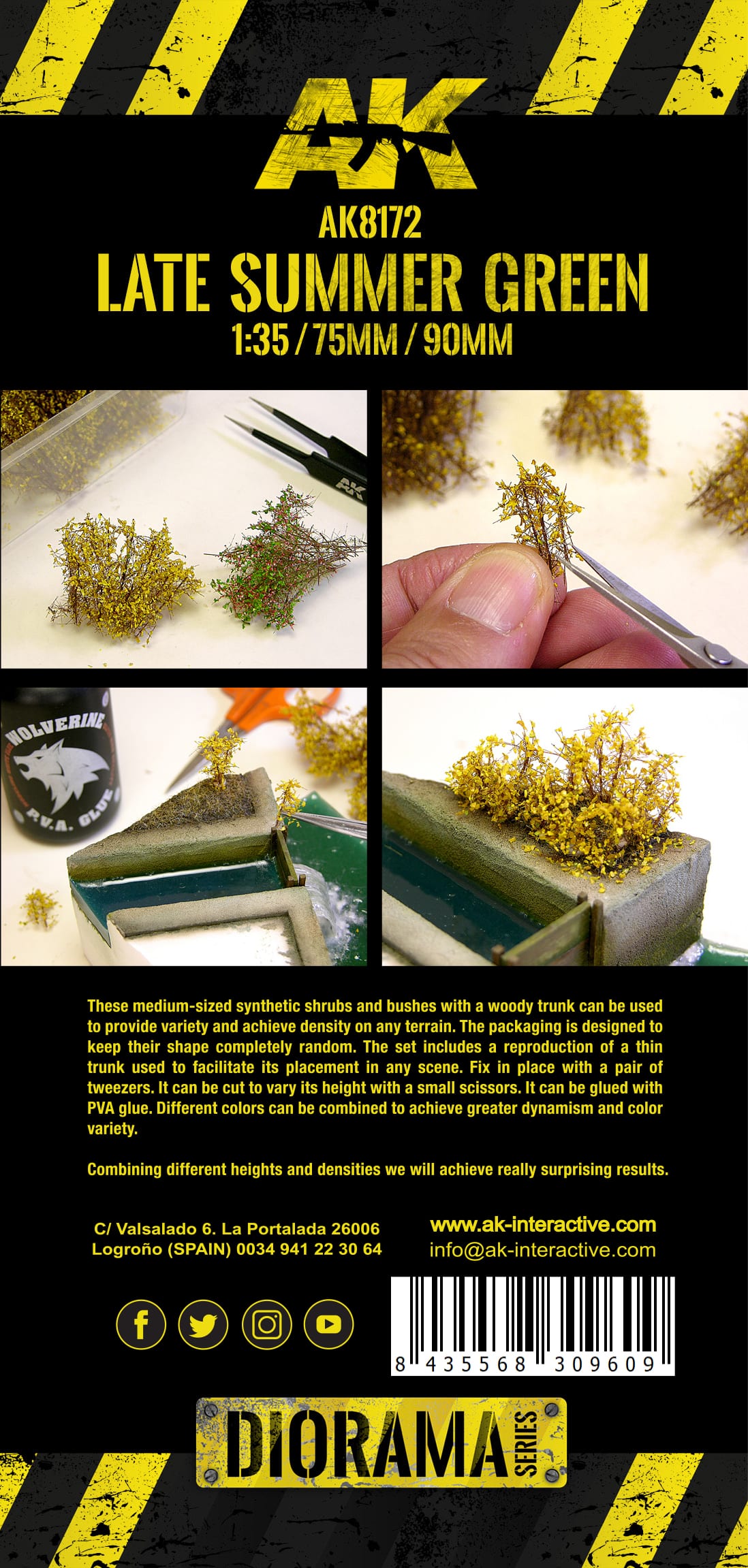 AK Interactive - Late Summer Green Shrubberies AK8172