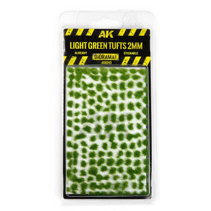 AK Interactive Light Green Tufts 2mm AK8243