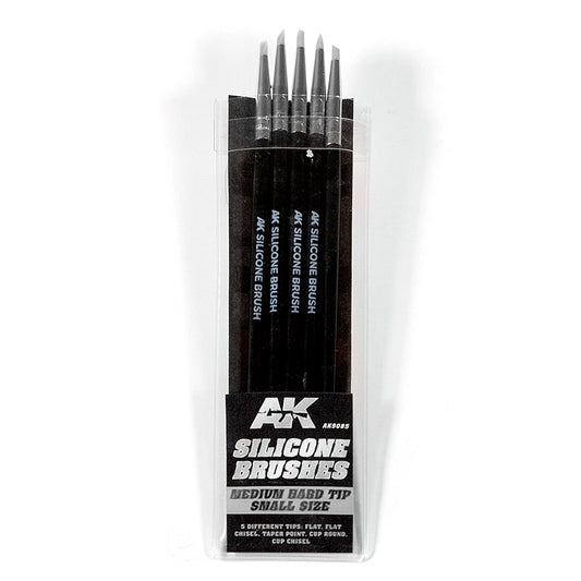 AK Interactive Silicone Brushes Hard Tip Medium AK9085