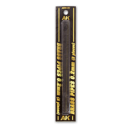 AK Interactive - Brass Pipes 0.2mm, 2 Units AK9101