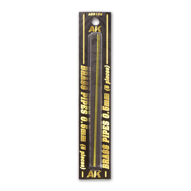 AK Interactive - Brass Pipes 0.5mm, 5 Units AK9104