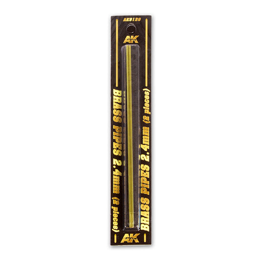 AK Interactive - Brass Pipes 2.4mm, 2 Units AK9120