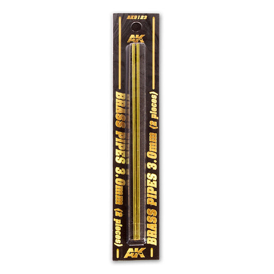 AK Interactive - Brass Pipes 3.0mm, 2 Units AK9123