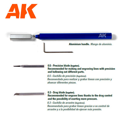 AK Interactive - Tungsten Steel Engraving Scriber AK9321