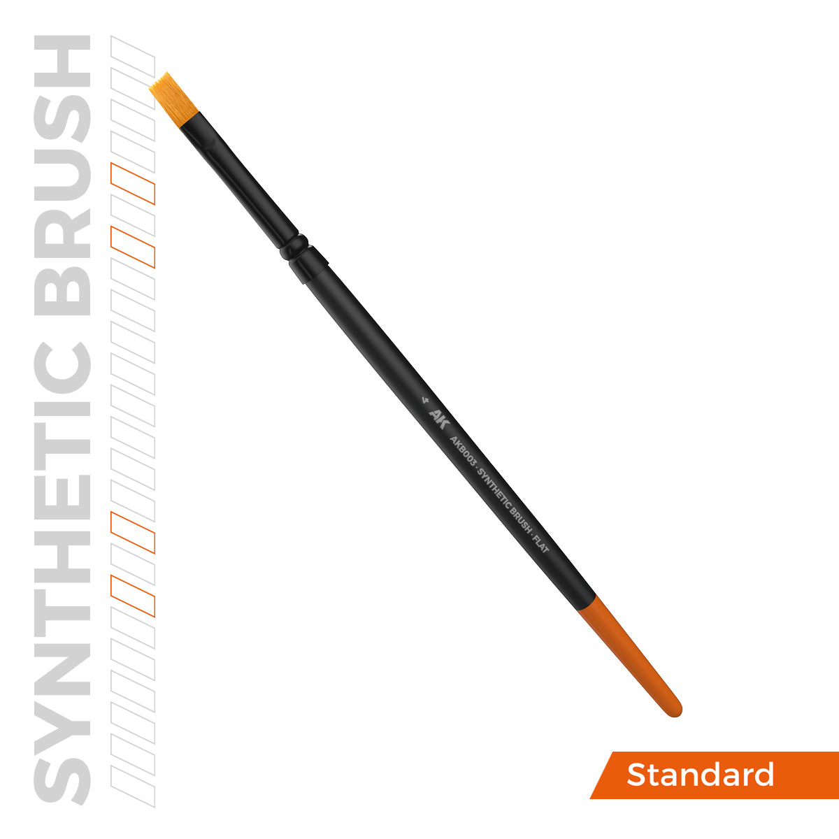 AK Interactive SYNTHETIC BRUSH - FLAT 4