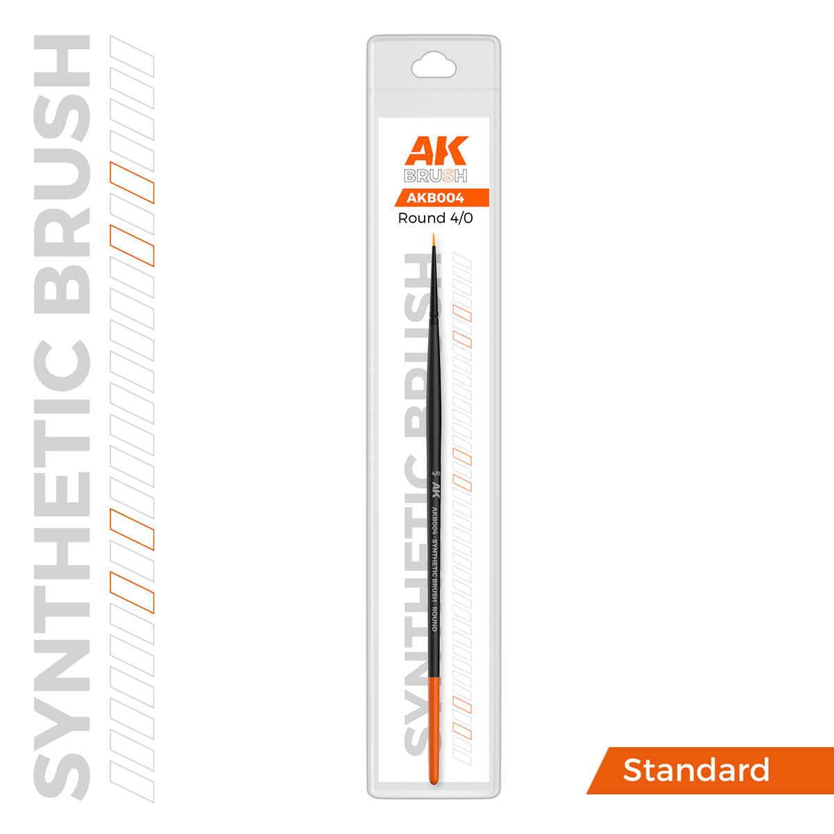 AK Interactive SYNTHETIC BRUSH - ROUND 4/0