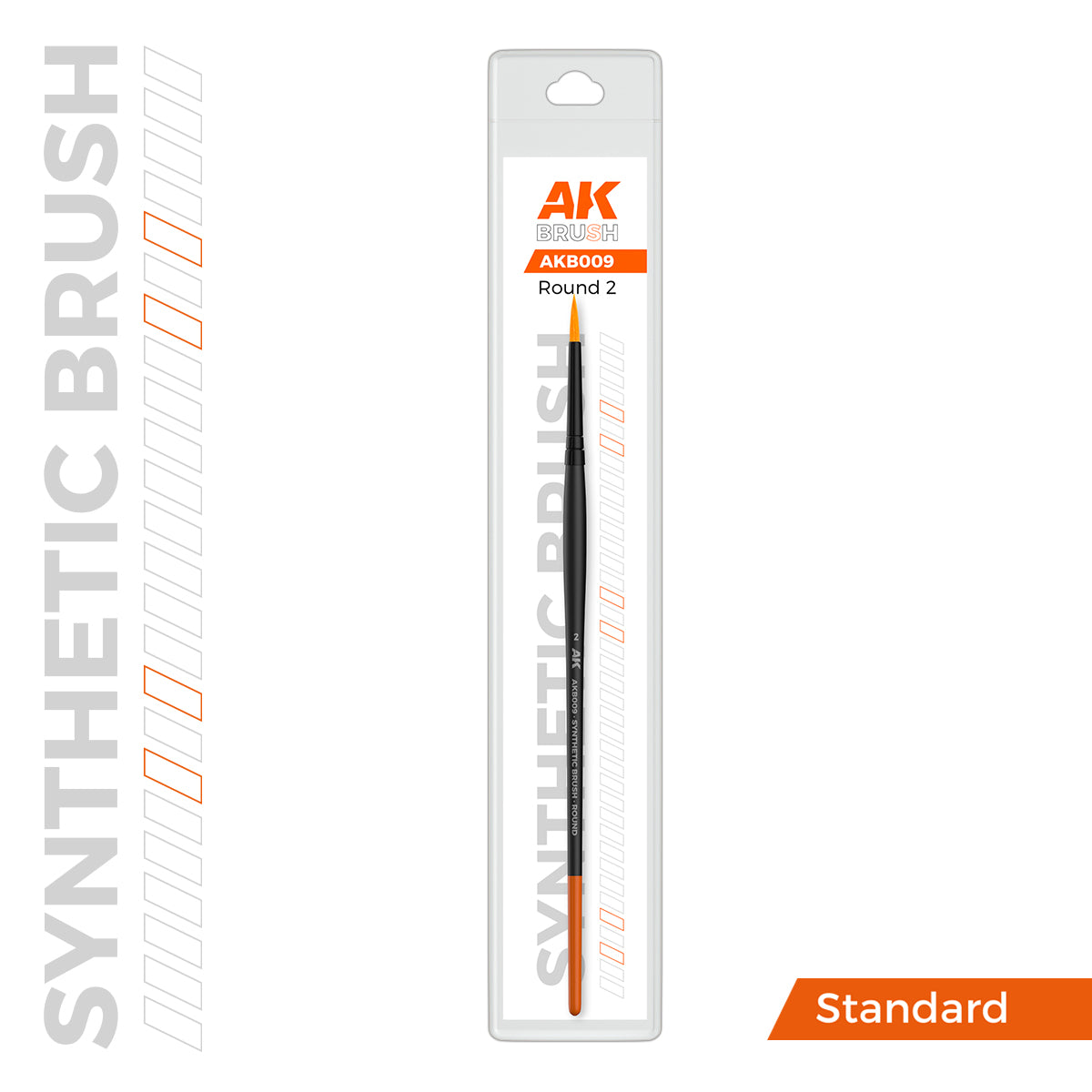 AK Interactive SYNTHETIC BRUSH - ROUND 2