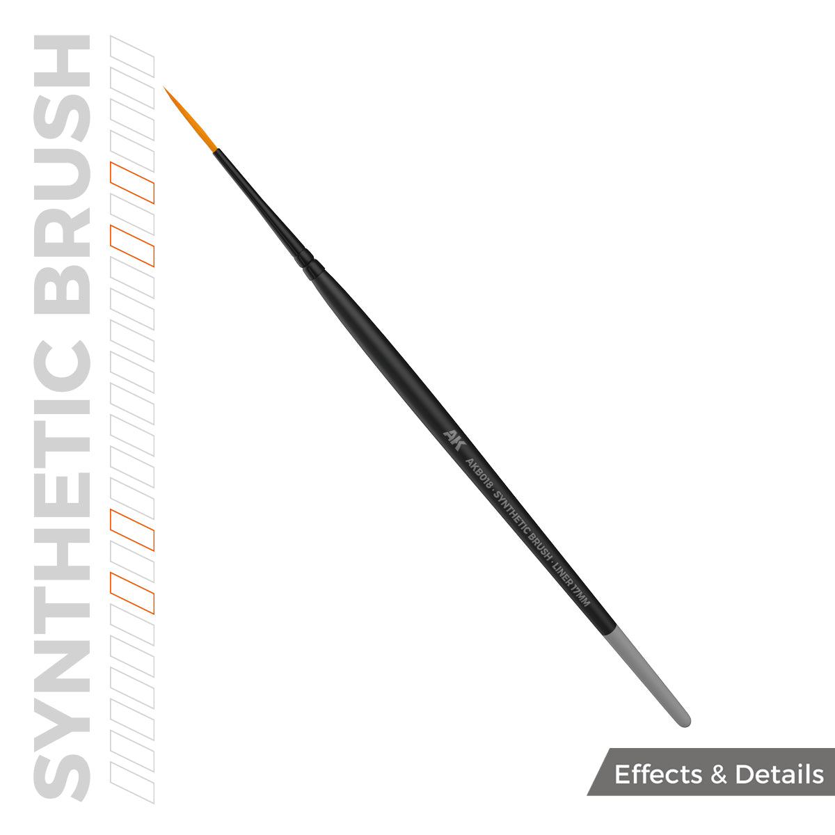 AK Interactive SYNTHETIC BRUSH - LINER 17mm