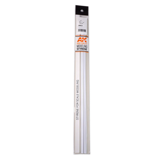 AK Interactive - Angle 2.5mm x 2.5mm x 350mm - Styrene Strip