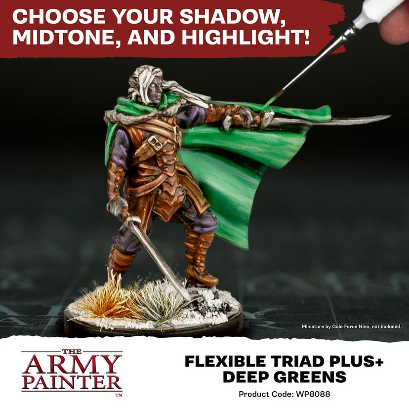 Flexible Triad PLUS+: Deep Greens Paint Set