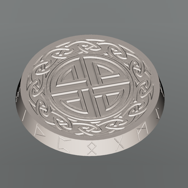 BA0007: 32mm Runic Knot Type 5