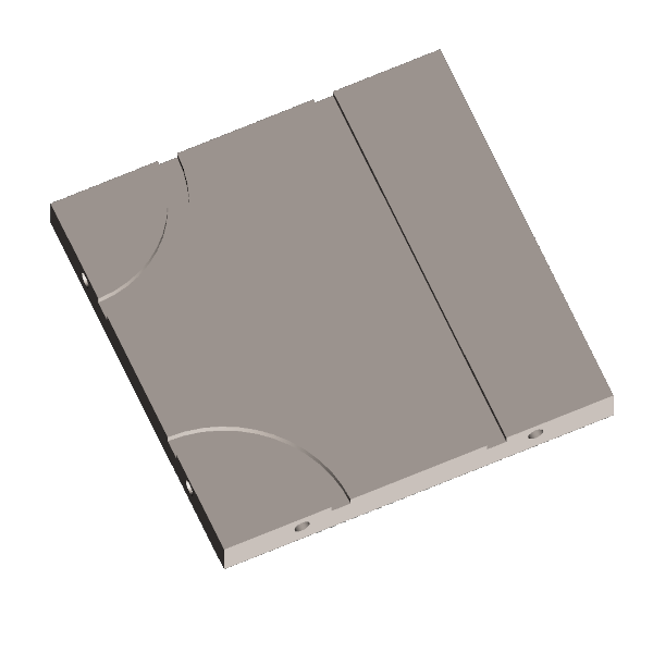 BC0057 - Corridor T Floor piece (Circular Indents)