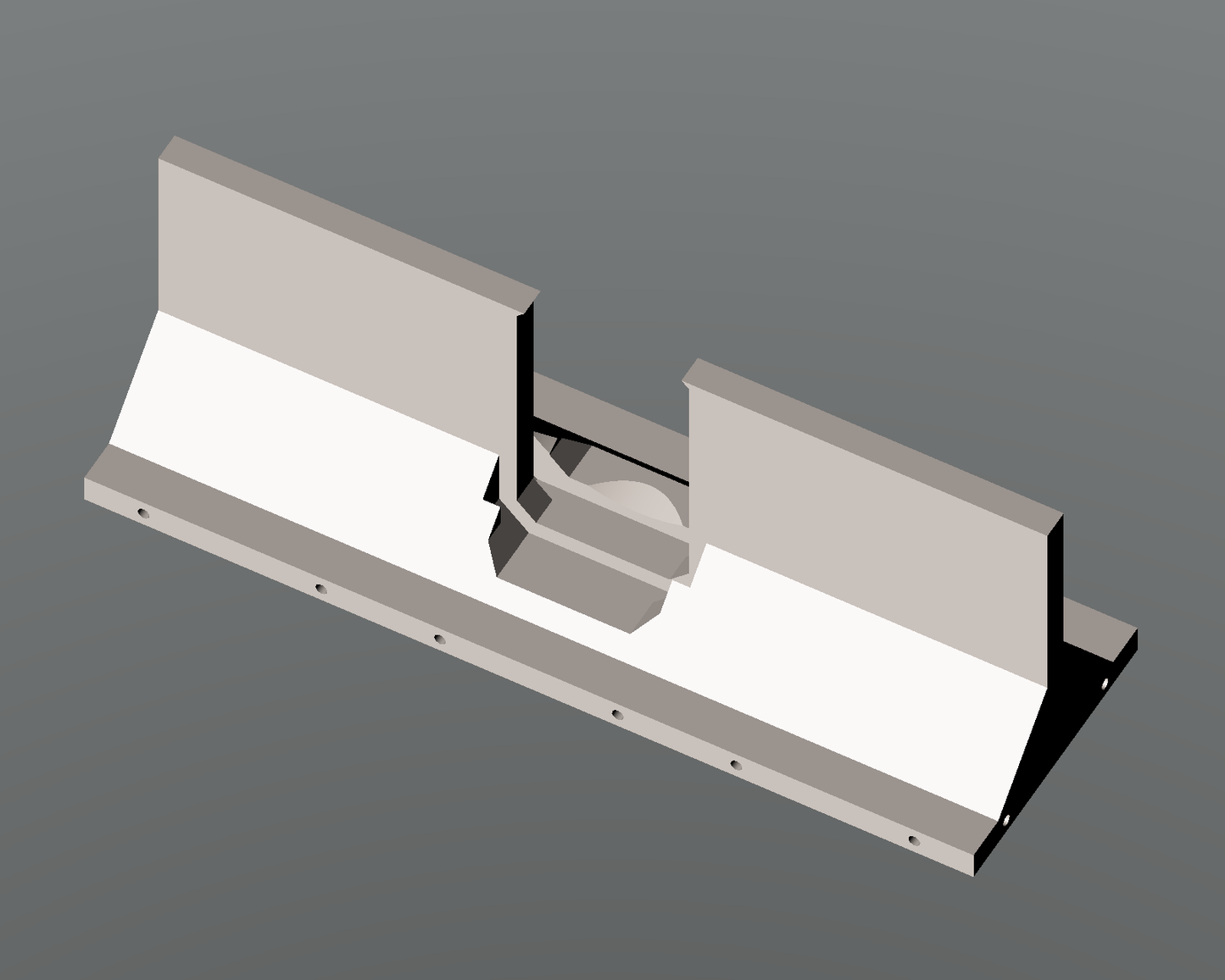 BC0076 - Mid section long wall/bulkhead with door aperture