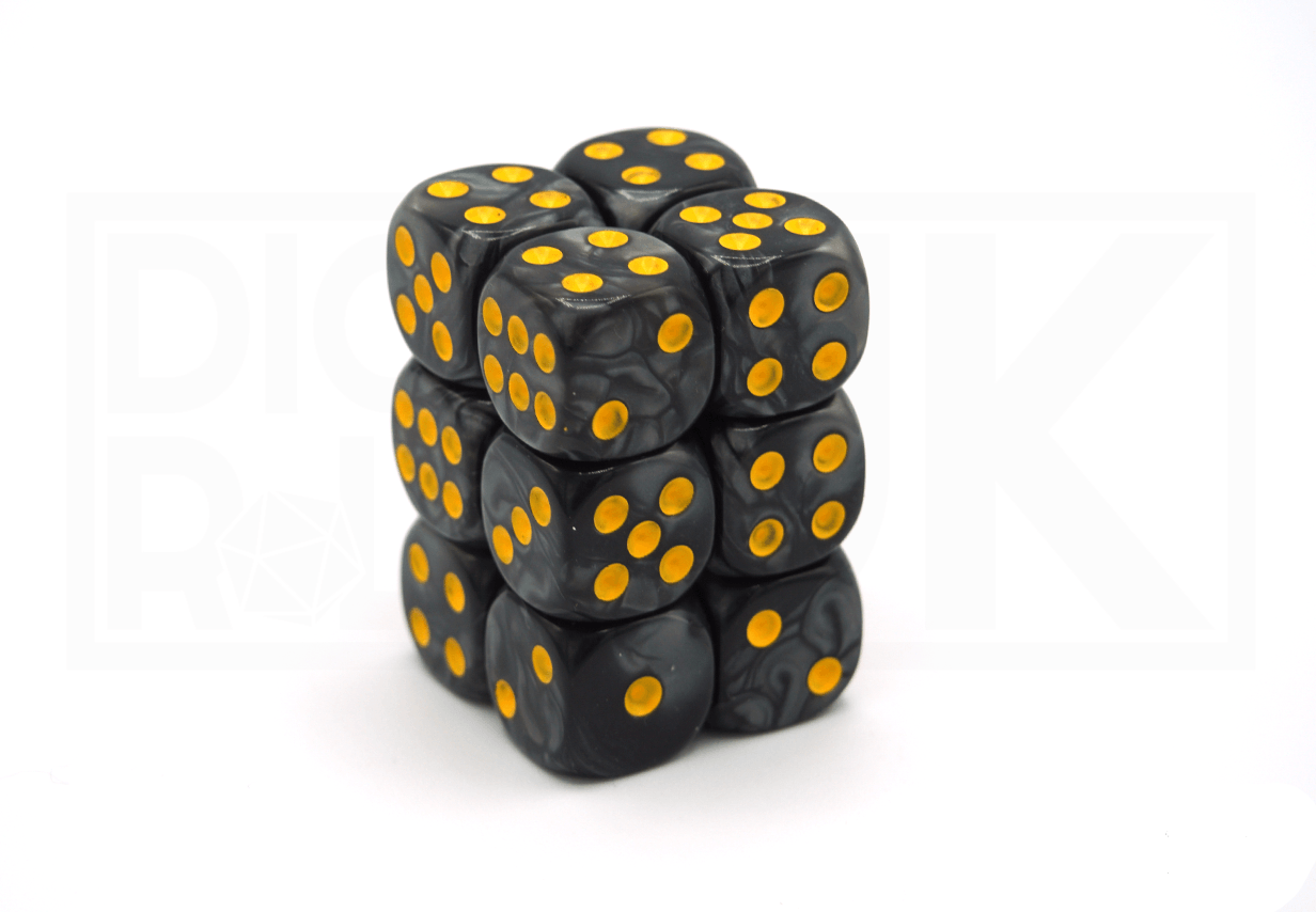 12x16MM Dice Block | Pearl Black