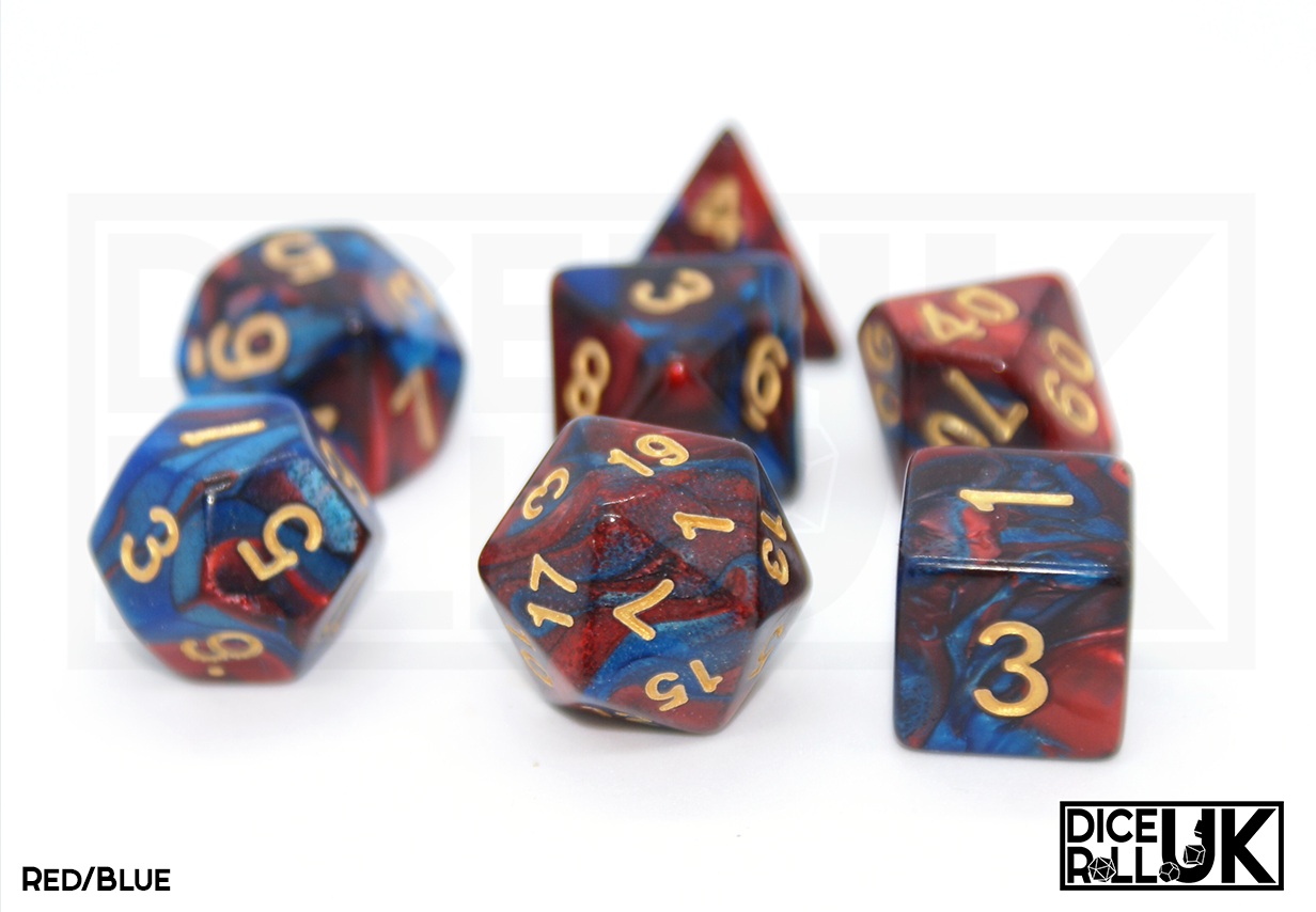Elemental Dice | Red & Blue