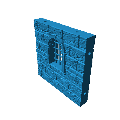 CA0113 - Castle wall (Standalone with dungeon window)