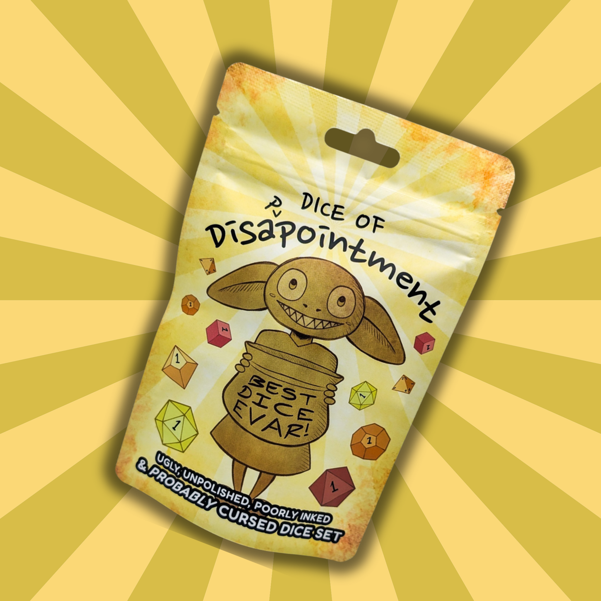 Dice of Disappointment - Funny Dice