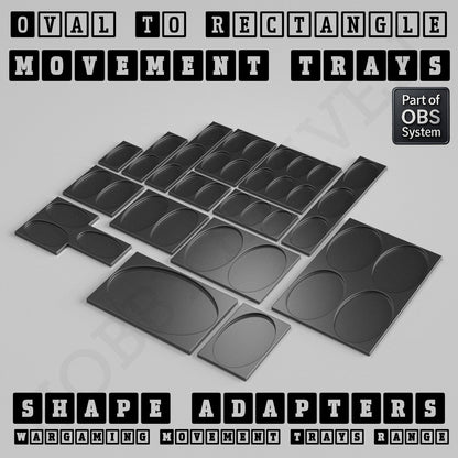 Oval to Rectangle Movement Tray Adapters