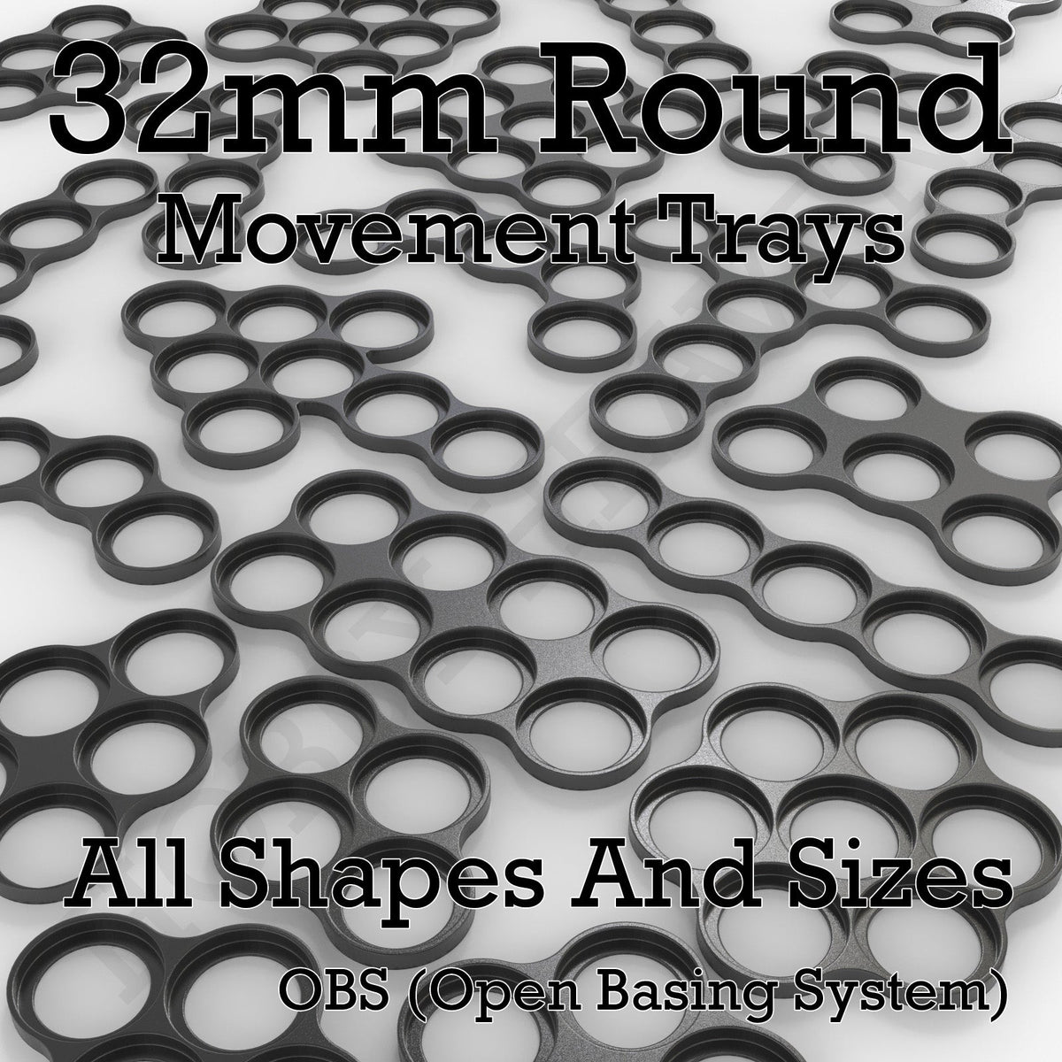32mm Movement Trays for Tabletop Games | Compatible with Popular Miniatures | Full Range