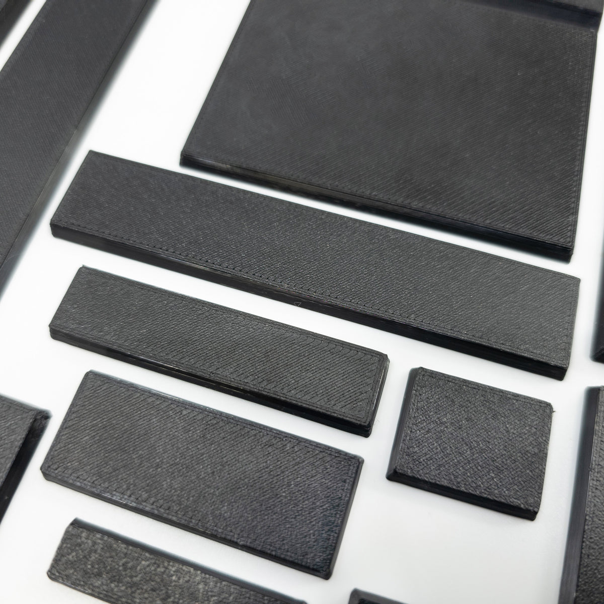 Rectangle Bases Small Sizes - 20x15mm to 75x25mm and up to 60x50mm Wide - 3D Print Tabletop Games