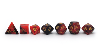 Elemental Dice | Mini | Black & Red
