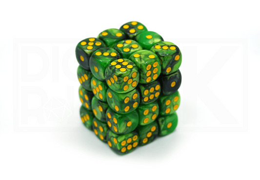 36x12MM Dice Block | Elemental Black & Green