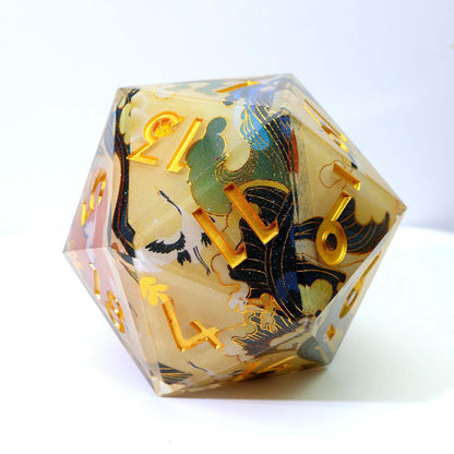 Whispering Glade | 50mm D20 | Oversized Art Core Dice | Single Dice