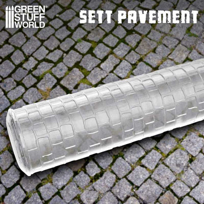 Rolling Pin - Sett Pavement 15mm