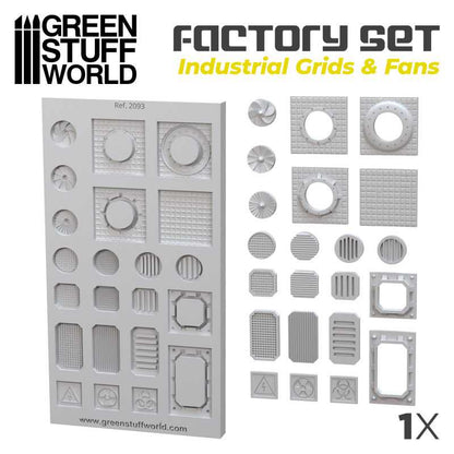 Silicone Molds - Grids and Fans