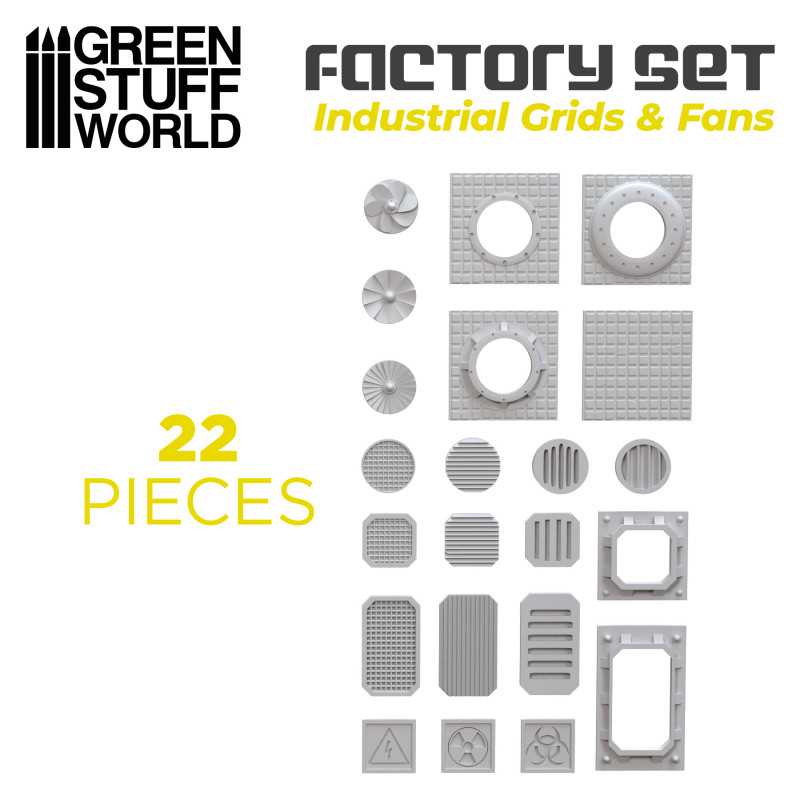 Silicone Molds - Grids and Fans