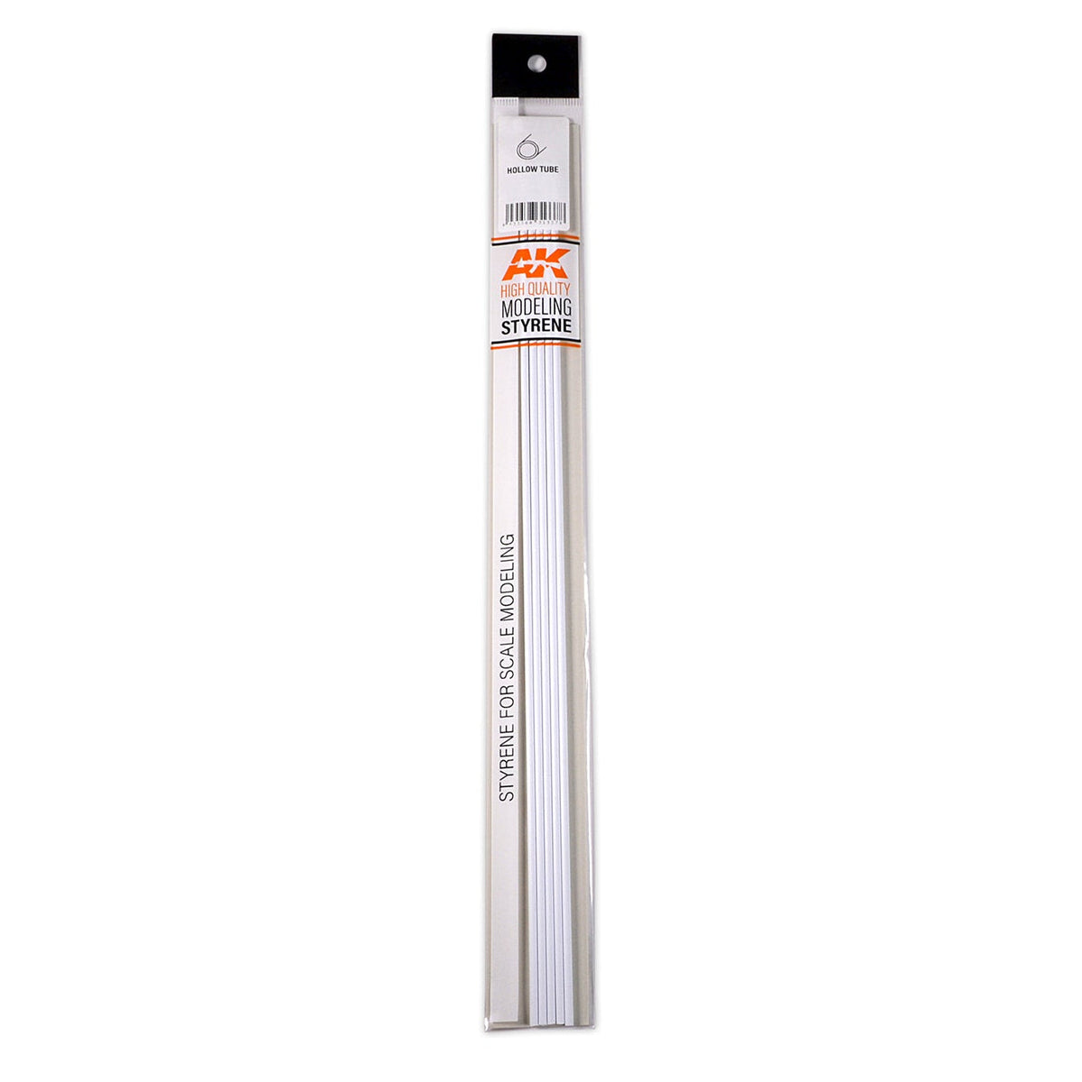 AK Interactive - Hollow Tube 2mm Diameter x 350mm -Styrene Strip