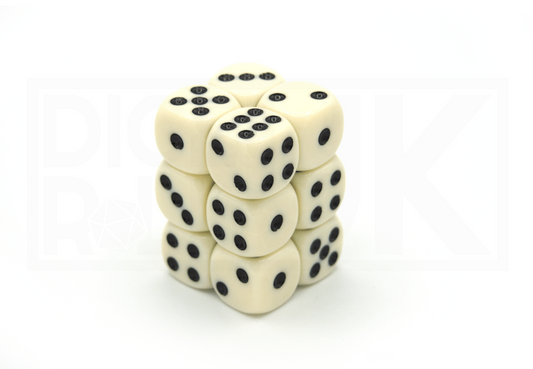 12X16MM Dice Block | Opaque Ivory