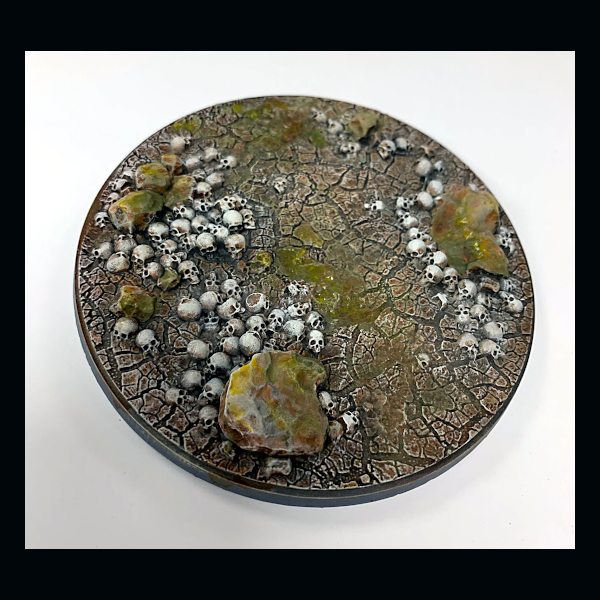 This finely detailed base made by Legend Games has lots of features, and is a joy to paint &#x2d; will bring out the best in any piece placed on it. Comes unpainted.