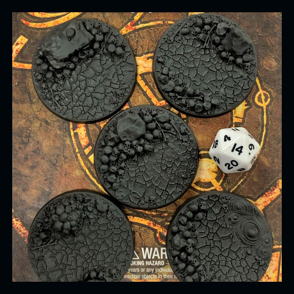 This finely detailed base made by Legend Games has lots of features, and is a joy to paint &#x2d; will bring out the best in any piece placed on it. Comes unpainted.