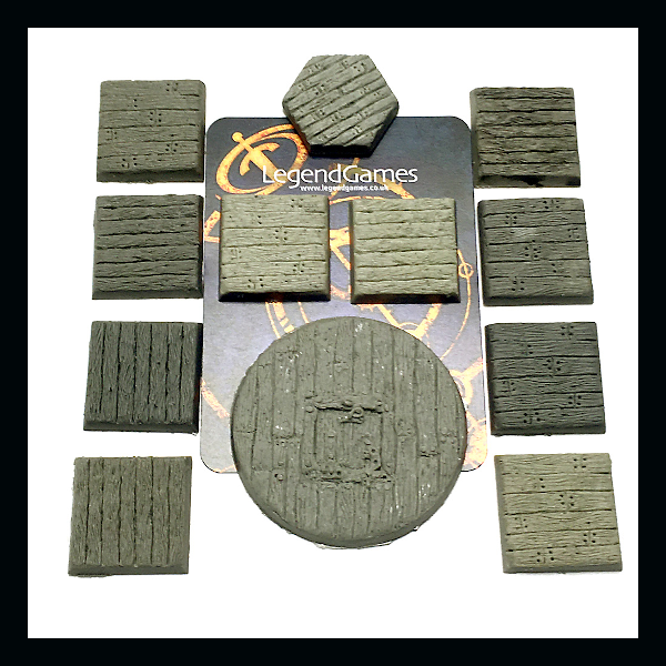 Need more interesting bases for your figures? These finely detailed bases made by Legend Games are intricate and will enhance your models.