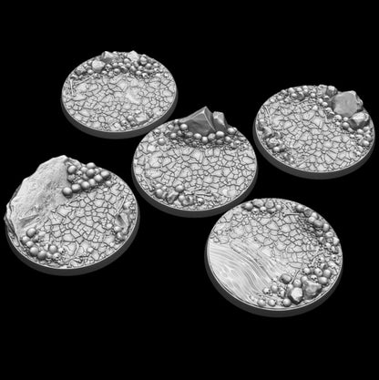 Skull Bases x 5 - 60mm round