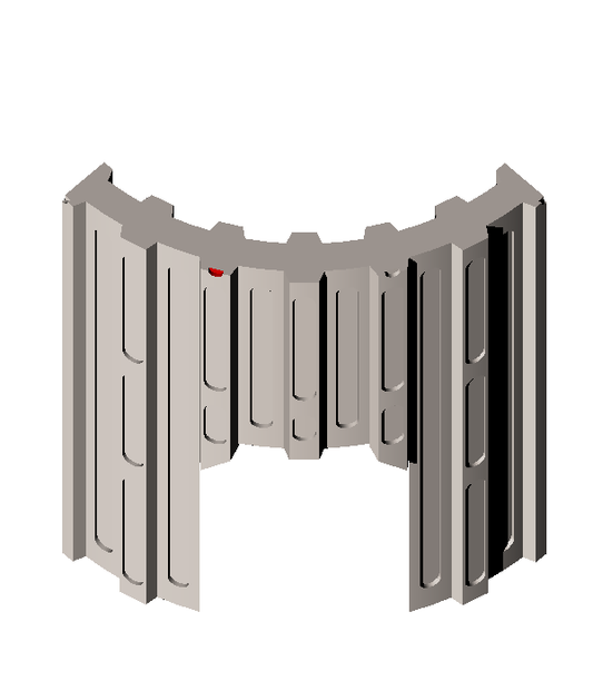 OP0005 - Outpost wall corner (round type 2)