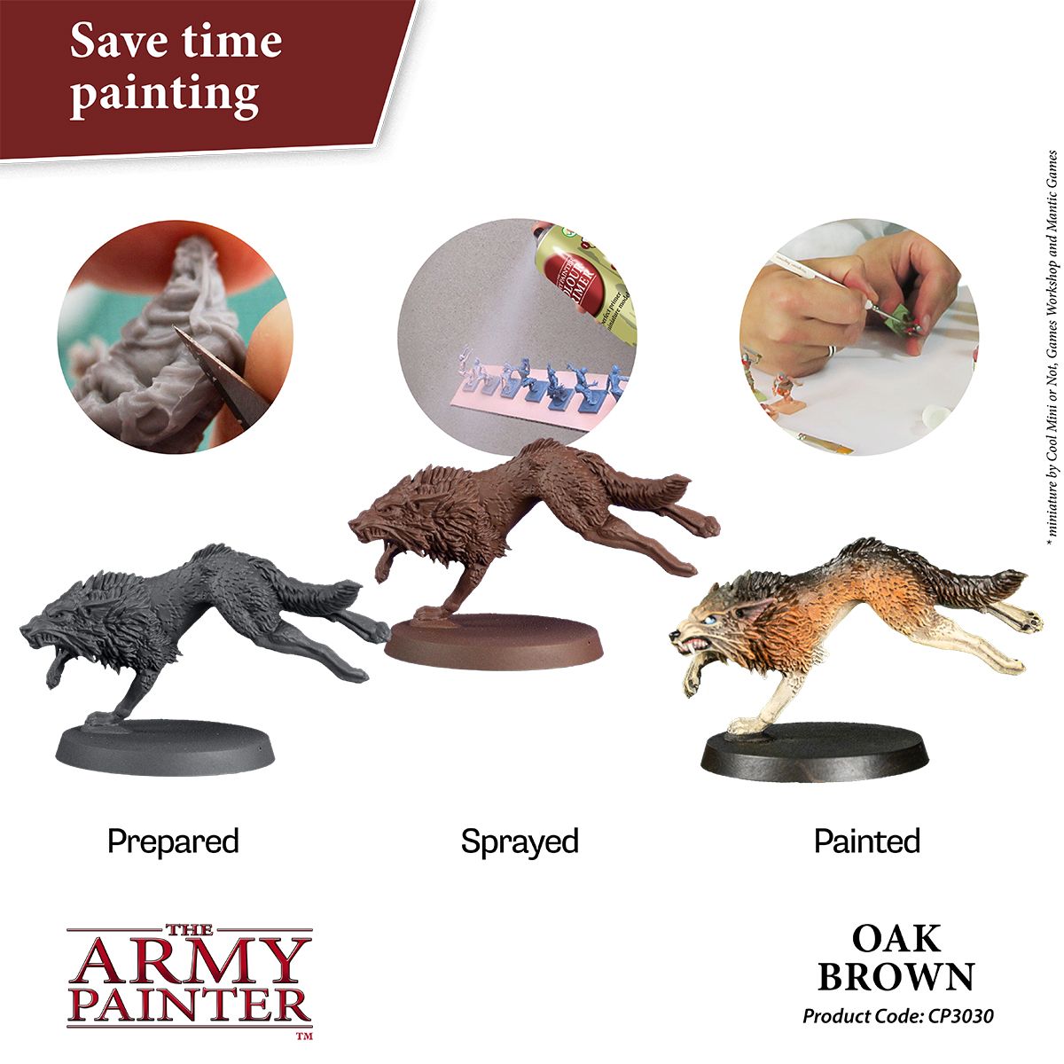 Army Painter Colour Primer - Oak Brown (400ml)
