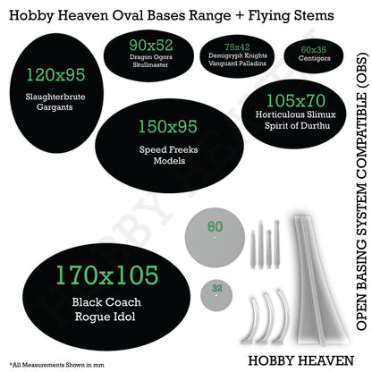150x100mm Rectangular Plain Plastic Bases